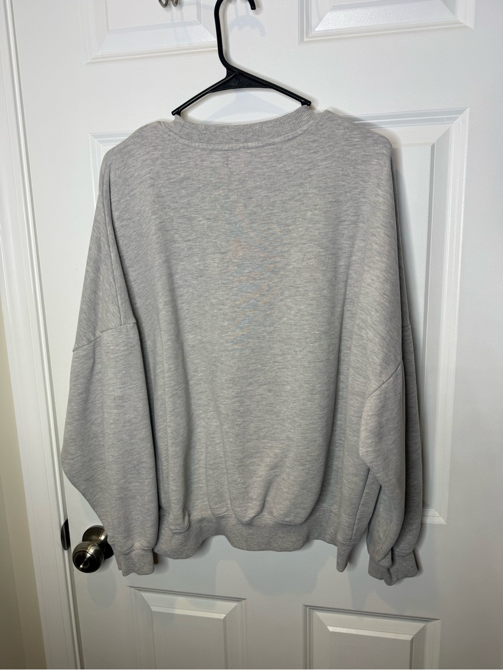 PLAYBOY Gray Crewneck Sweatshirt with Black Logo - Picture 6 of 6